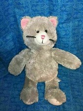 GRAY KITTY CAT PLUSH TOY 17" BY BUILD A BEAR WORKSHOP