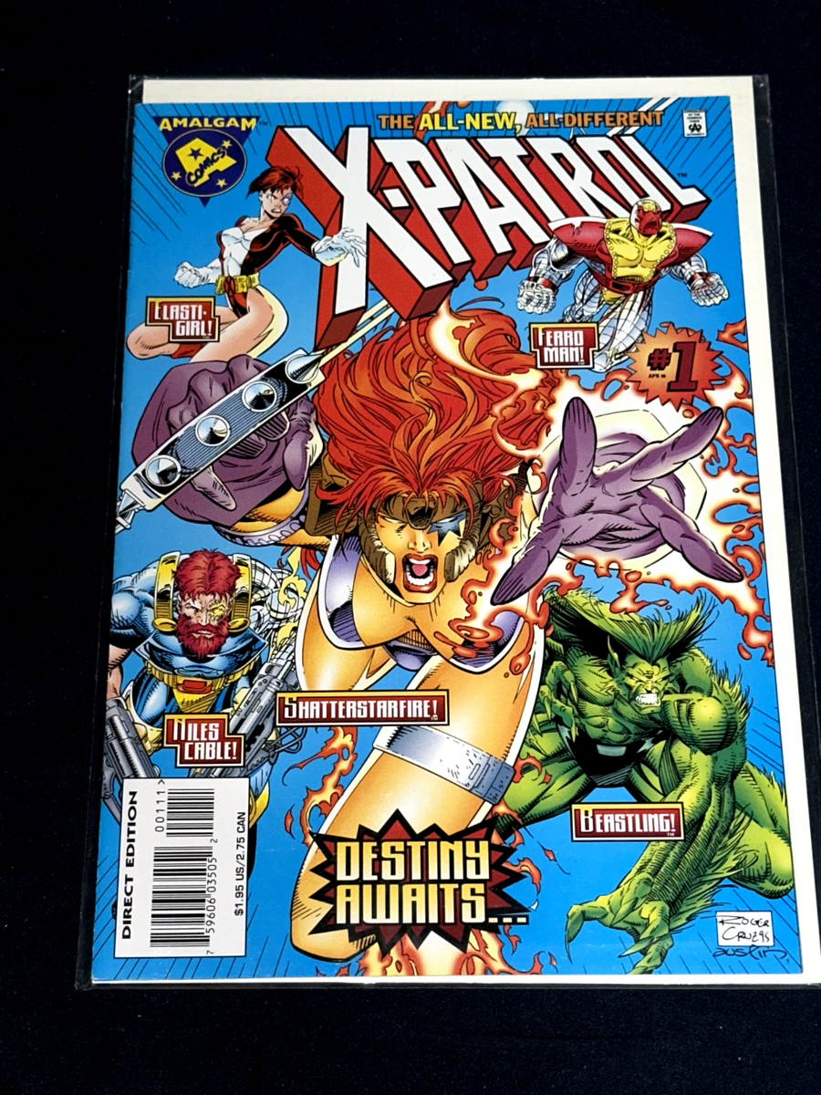 MARVEL DC AMALGAM COMICS X-PATROL #1 1996 HIGH GRADE CRISP WHITE