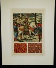 GIULIO FERRARI 1858-1934 Vintage Original 1905 Design Lithograph FLORENCE MEDICI