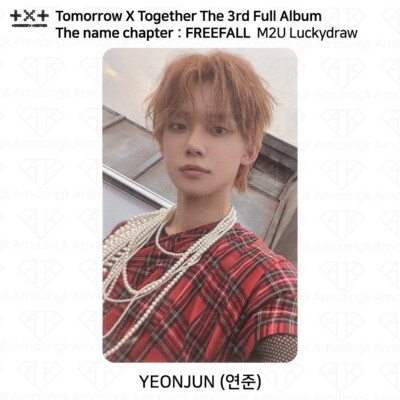 TXT Tomorrow X Together The name of Chapter FREEFALL Lucky draw TXT Tomorrow X Together The name of Chapter FREEFALL Lucky draw