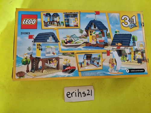 Lego Creator 3 en 1 Beachside Vacation 31063 Totalmente Nuevo y Sellado Juego Retirado - Imagen 2 de 10
