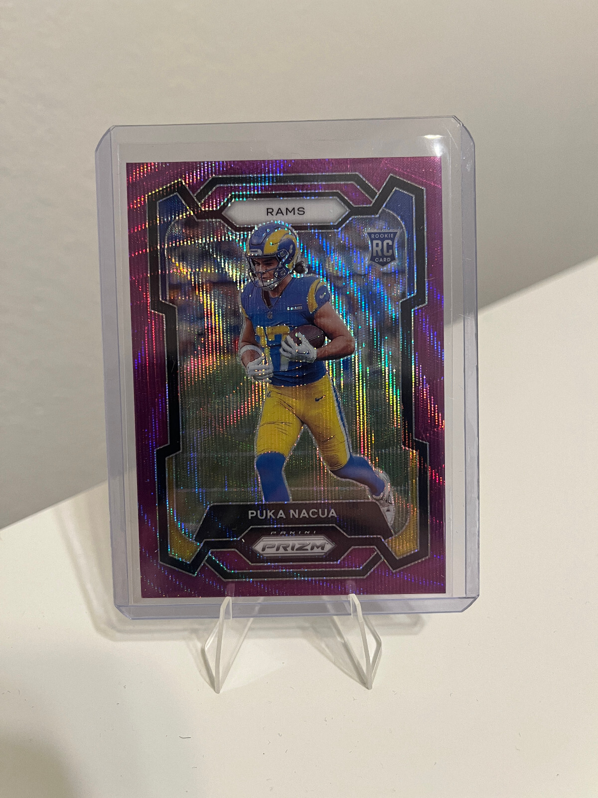 2023 Panini Prizm - Rookies Purple Wave Prizm #357 Puka Nacua 40/99 (RC)