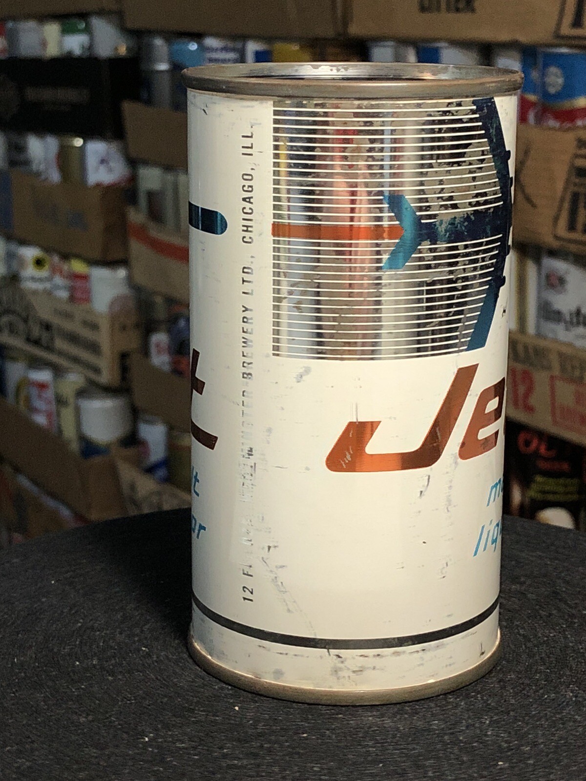 Vintage JET MALT LIQUOR Flat Top Beer Can Westminster Brewing Chicago