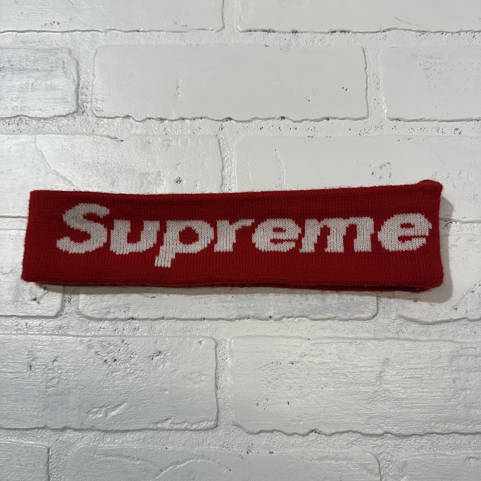 SUPREME x New Era Logo Headband Red OS