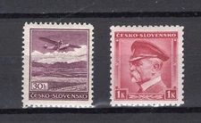 GERMANY WW2 3rd REICH BOHEMIA & MORAVIA QUITE SCARCE MICHEL A1 & B1 PERFECT MNH