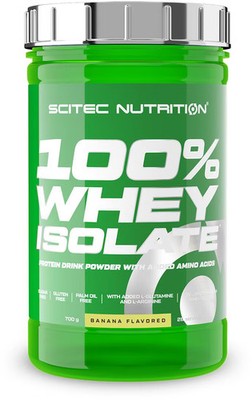 Scitec Nutrition 100% Whey Isolate, 700g Dose, Banane