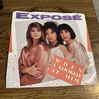 EXPOSE When I Looked at Him 7'' Pic Sleeve 1989 Arista