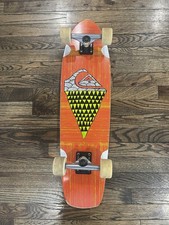 VERY RARE! Quiksilver Cruiser Skateboard W/ Bent Metal Trucks - Matching Wheels