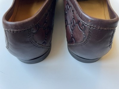 GUCCI Tom Ford Era Silver Horsebit Loafers GG Playboy 147825 Sz