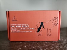 PetVest Dog Knee Brace, Adjustable Strap Hind Leg Support for ACL/CCL Large New
