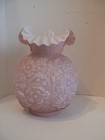 GWTW Fenton Poppy Cased Glass Lavender Pink Banquet Parlor Lamp Ball Shade Globe — photo 3