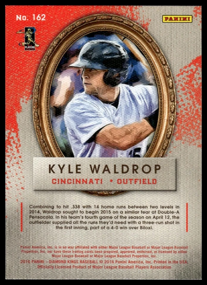 2016 Panini Diamond Kings #162 Kyle Waldrop - Image 2 of 2