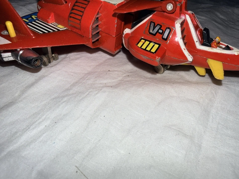 Popy PB-04 Voltes V Volt Crewzer V-1 Diecast 1977 Japão Chogokin Vintage - Imagem 3 de 4