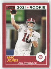 2021 Panini Chronicles Score Draft Pics - Mac Jones #66 Green Foil