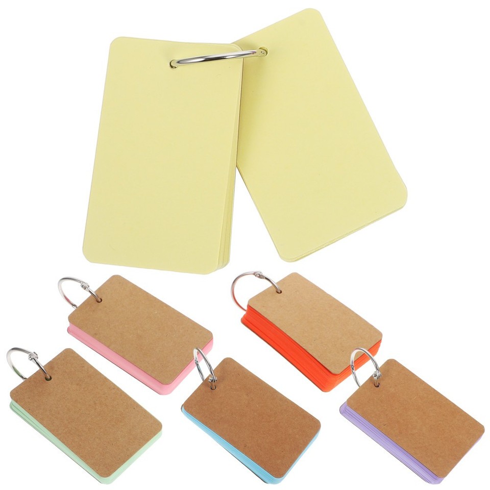 Assorted Color Blank Note Cards Paper for Home Study Memo and Planning ...