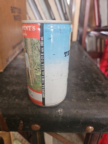 60s TENNENT'S Trade Mark Lager Beer Can VICKY Fashion Pinup Girl 12oz bottom ope - Picture 4 of 6