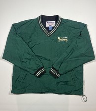 Champion V-Neck Windbreaker Jacket Mens M Gre...