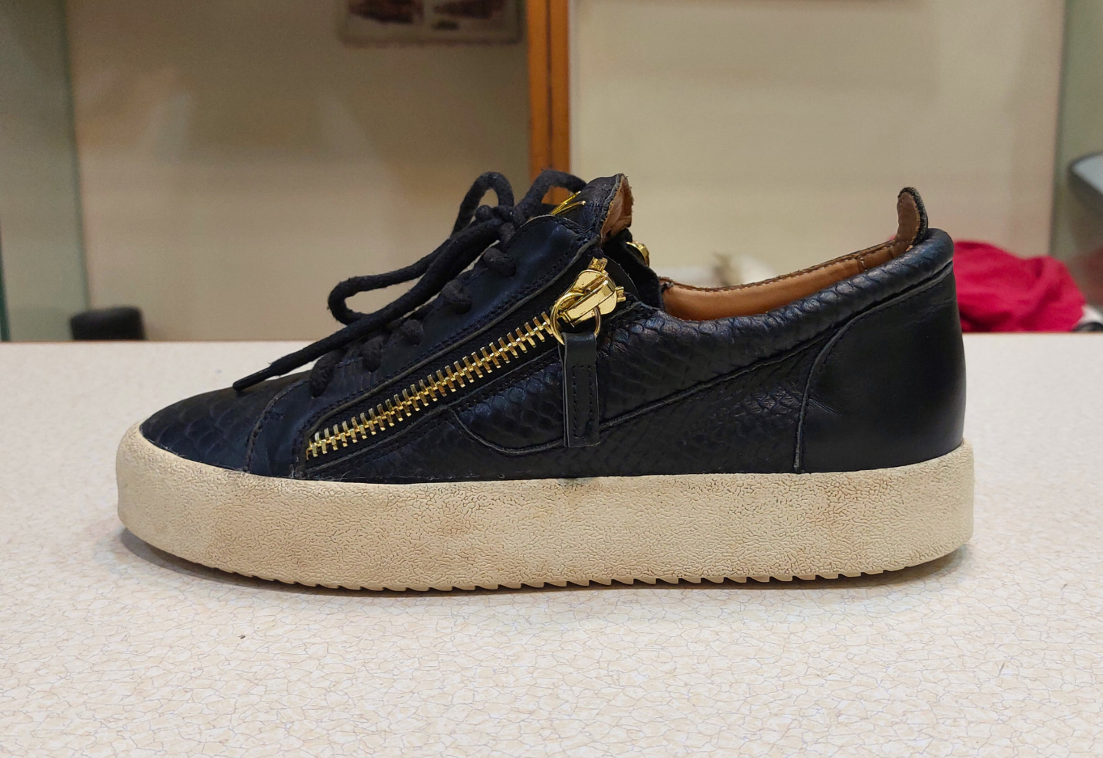 Giuseppe Zanotti Women PYTHON EMBOSSED TRAINERS L… - image 12