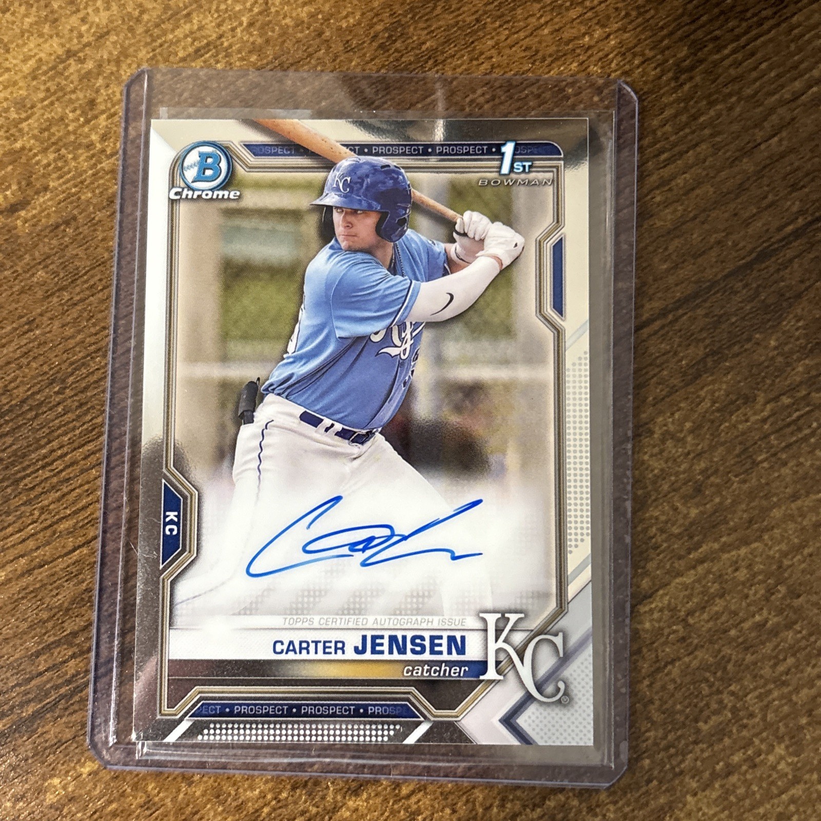 2021 BOWMAN CHROME CARTER JENSEN ROOKIE AUTO AUTOGRAPH RC 1ST BOWMAN #CDA-CJ  !!