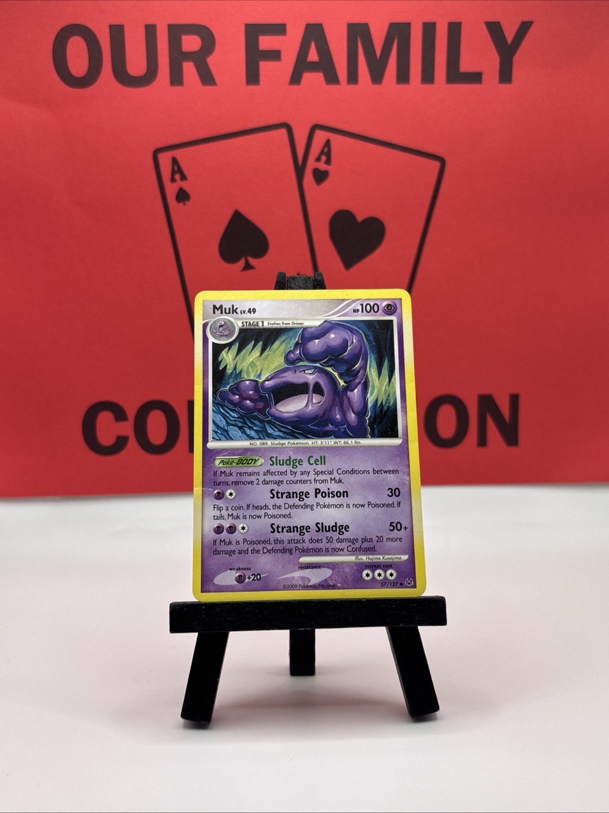 Muk 57/127 Non-Holo Uncommon Platinum Base set Pokemon card LP