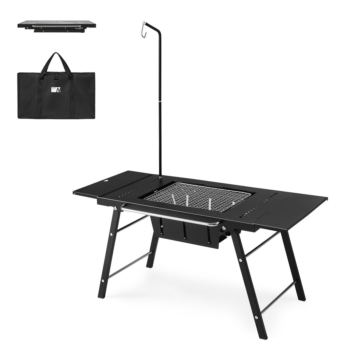 Naturehike Portable IGT Table with Charcoal Grill, Folding Camping