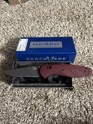 Benchmade Assisted 581BK-04 Barrage, S30V Blade, Redstone Richlite Handles