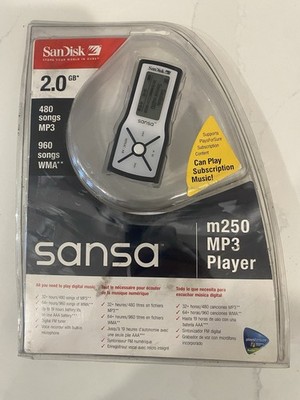 Sandisk Sansa m250 MP3 Music Player 2GB Black New-Other Missing Charge Cord