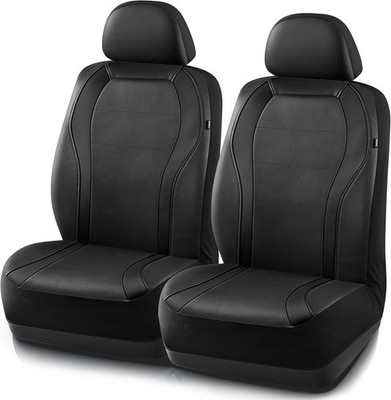 Leather Car Seat Covers, Premium Automotive Waterproof Two Front Bucket Seat Pro