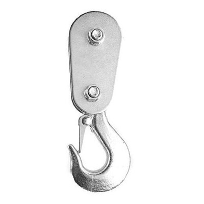  2 Ton Heavy Duty Snatch Block Pulley with Safety Hook Wire Rope Hoist for 