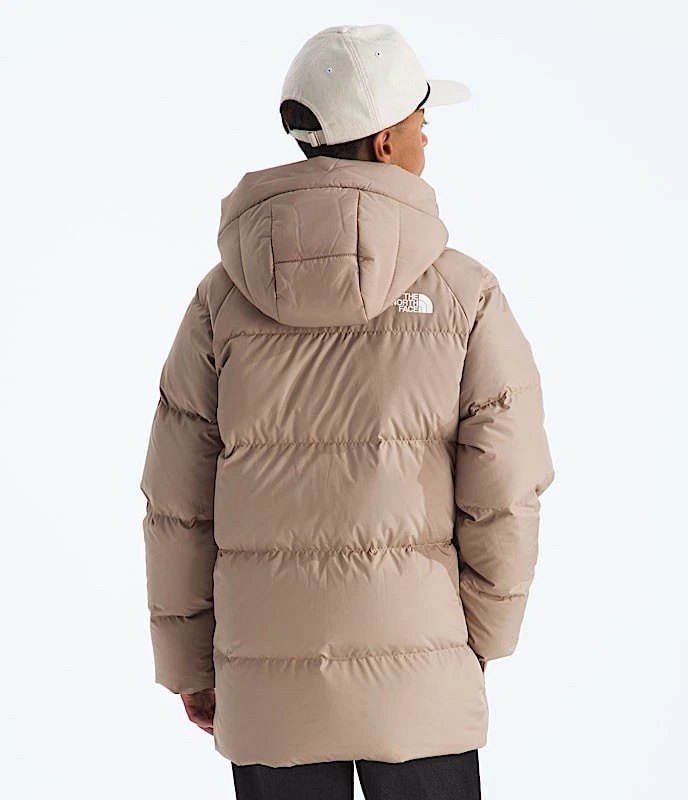 Parka curta forrada de lã The North Face bege tamanho XL (14-16) - Imagem 3 de 4