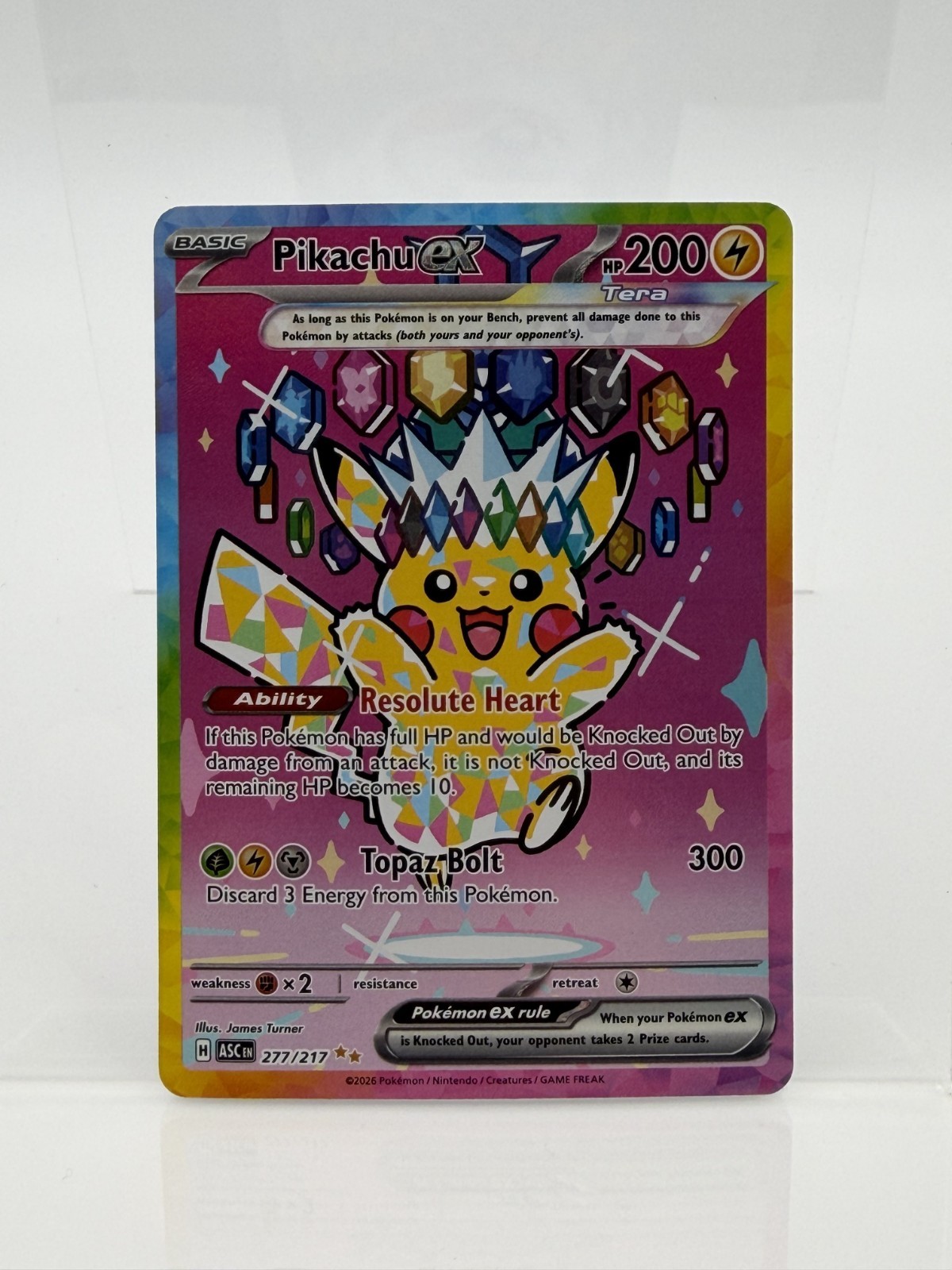 Pikachu ex 2026 Mega Evolution: Ascended Heroes #277/217 Special