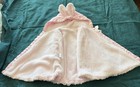Blankets & Beyond Pink Bunny Hooded Fleece Cape Unisex Baby — photo 5