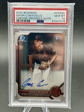2022 Bowman Chrome Gavin Conticello 1st Auto PSA 10 Rookie Rac