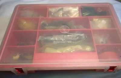 ''April Box'' - Flies, Jigs, Fly Floatant, Lizards, Worms + Many Fish Baits/Lures