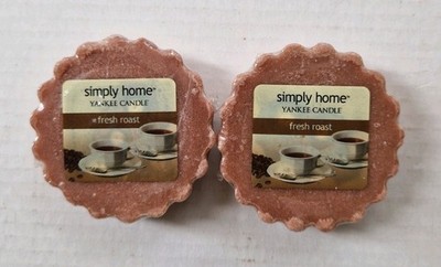 Yankee Candle Simply Home Fresh Roast Wax Melts/Tarts ×2
