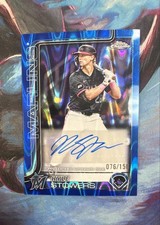 2025 Topps Chrome Update Series - Autographs Kyle Stowers Blue RayWave /150