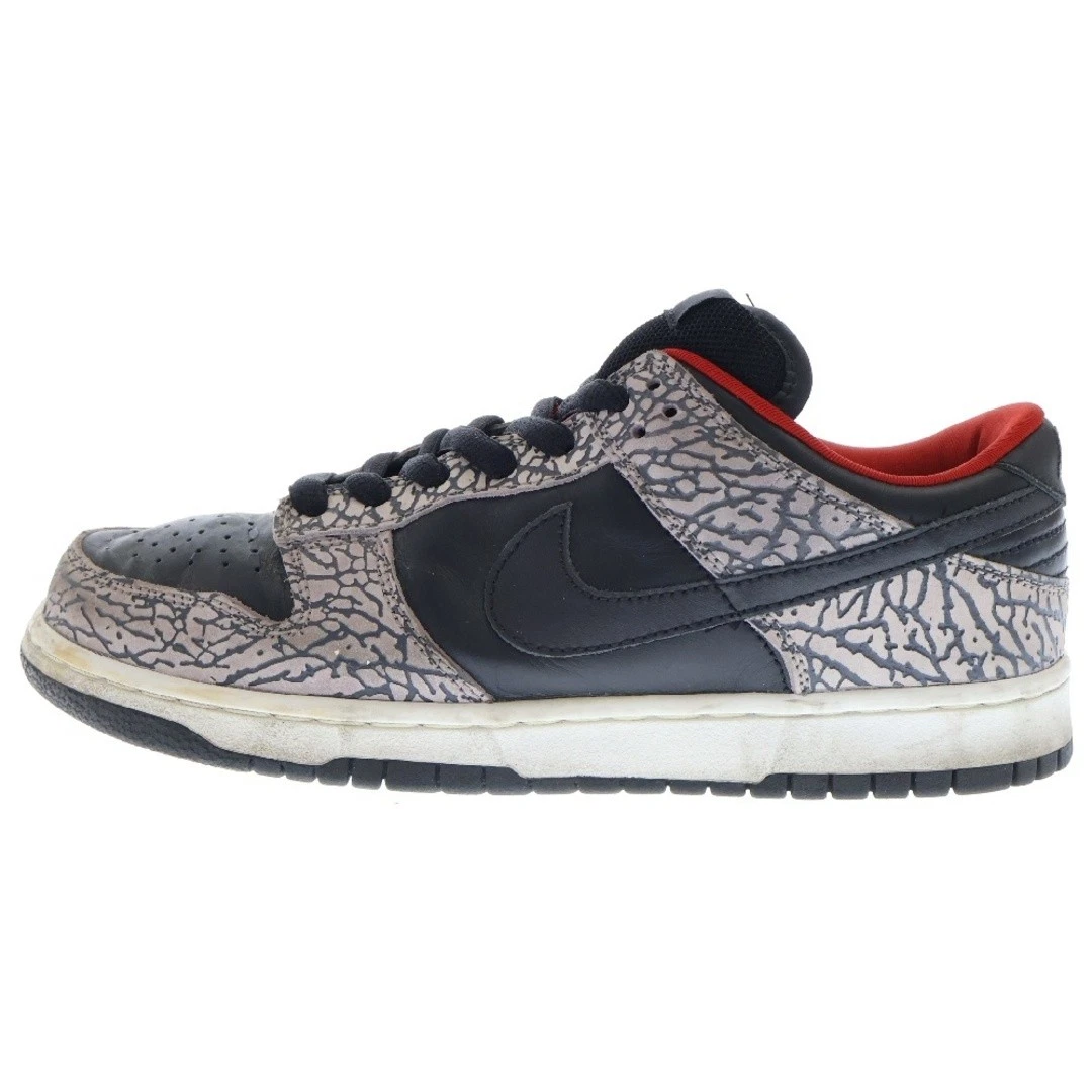 Baskets SUPREME Dunk Low Pro SB cuir ciment noir multicolore 27 cm occasion 9