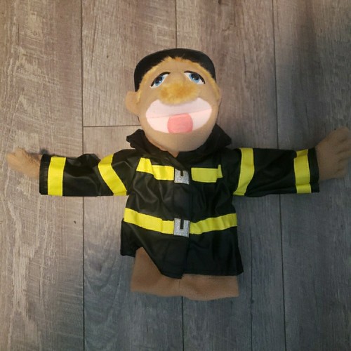 SML Melissa and Doug Firefighter Plush Puppet Brooklyn T Guy Chief Walter Blaze