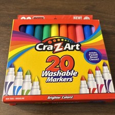 Cra-Z-Art 44402WM20 Washable Markers - Assorted Classic/Neon/Pastel 20/Set New