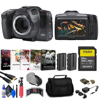Blackmagic Design Pocket Cinema Camera 6K G2 + 64GB SF-G Tough Card + More