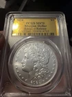 2024 Morgan Silver Dollar Advance Release Gold Lable PCGS MS70