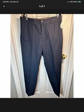 NWT VTG Nautica True Navy Blue Men's Chino Pants Straight Fit Casual 36x30