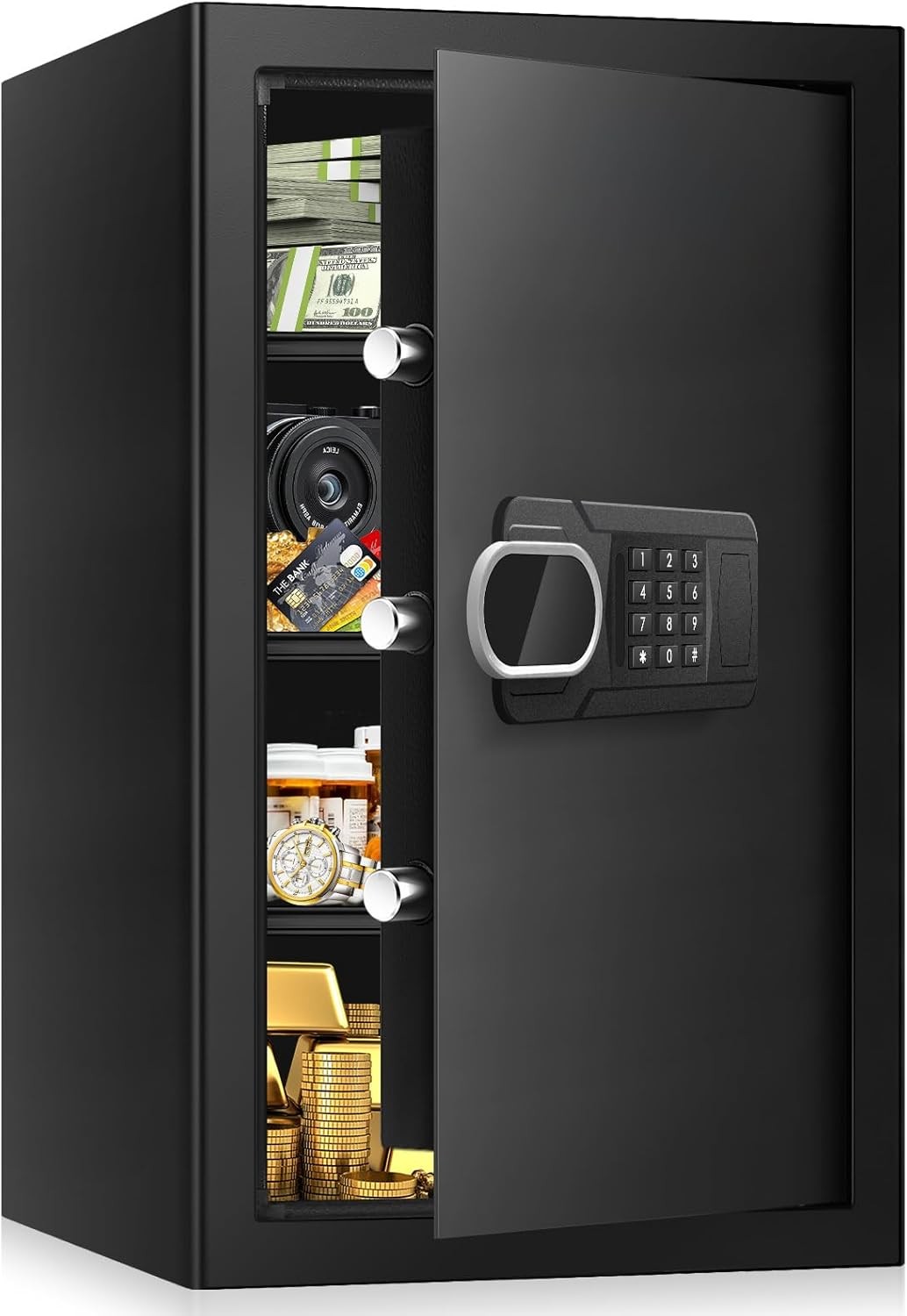 6.1 Cuft Large Home Safe – Water And Fireproof Security Box With Digital Keypad