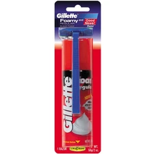 Procter & Gamble 70104 Shave Kit, 2-blade Razor And 2 Oz Foam Shave Crean