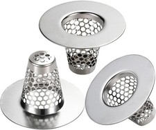 Bathroom Sink Drain Strainers for 1.1"-1.25" Depth Than 1.6" Drain Hole Catcher