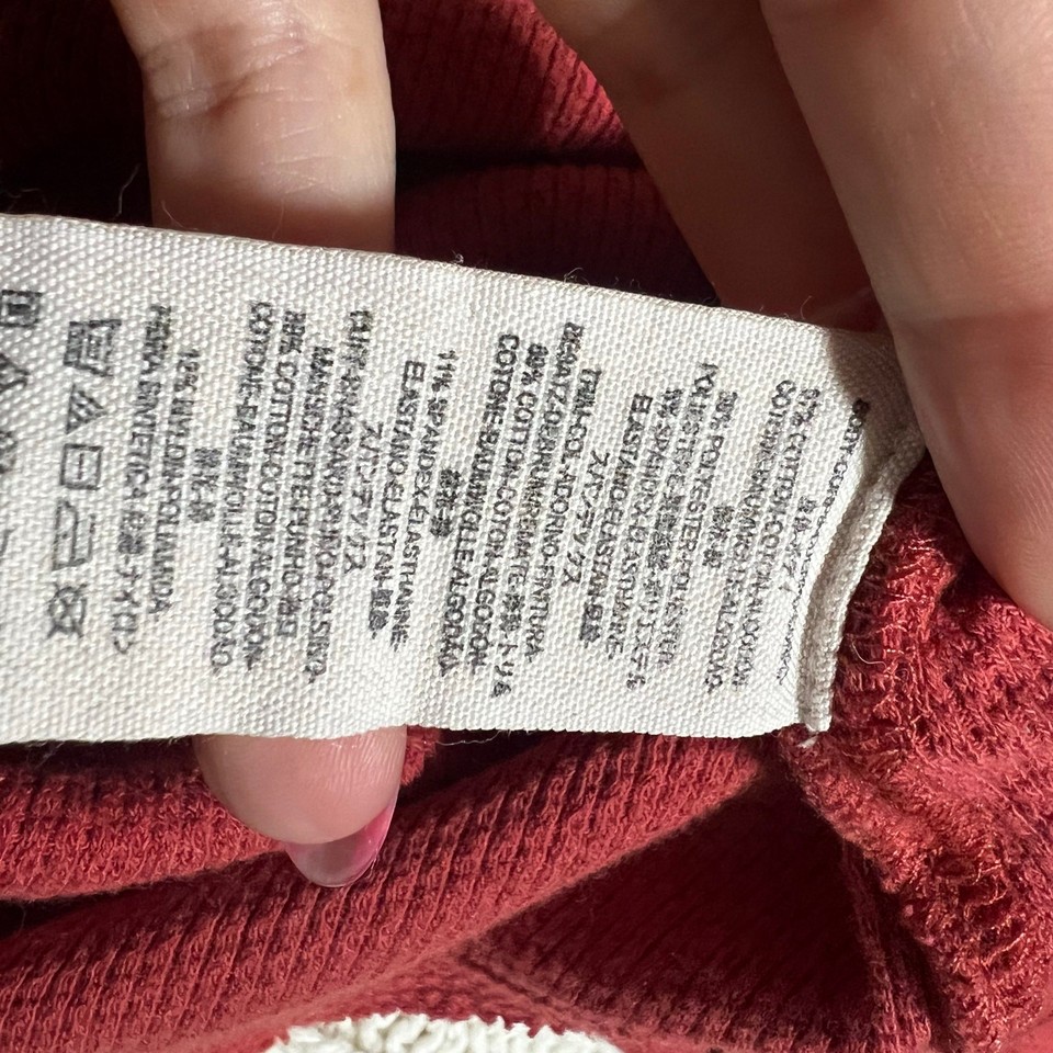 We the Free | Free People faded red thermal bandana cuff long sleeve ...