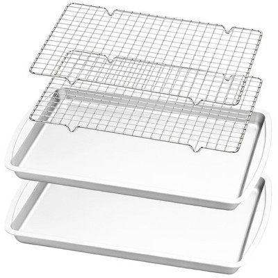 Baking Sheet Set of ???? Baking Pans with Cooling Racks, Cookiet Sheet