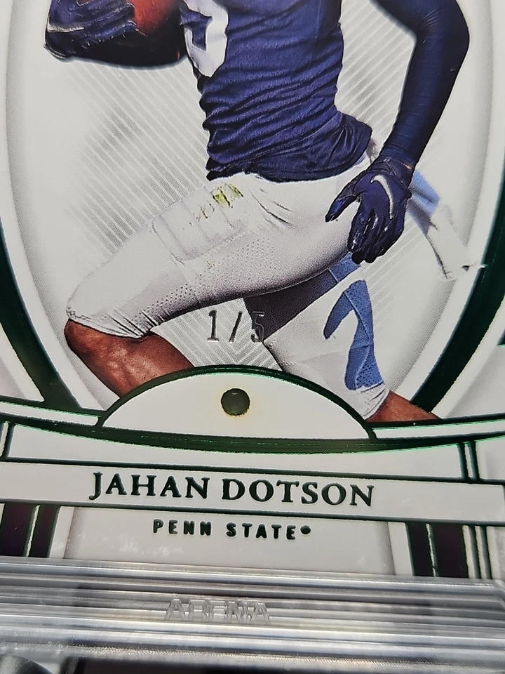 2023 Panini Flawless Jahan Dotson Emerald #84 - Image 3 of 3