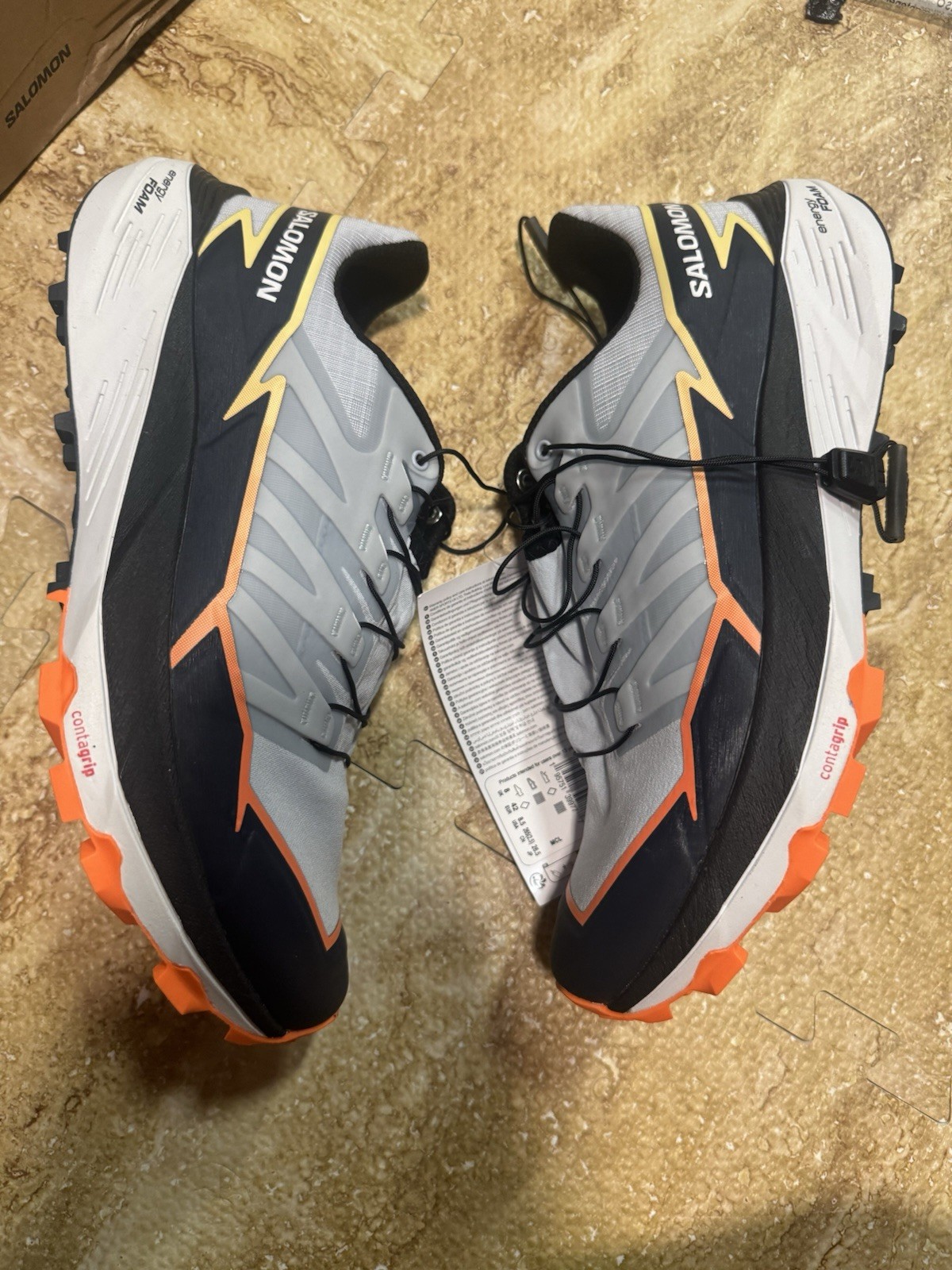 Scarpe Salomon Thundercross Uomo US 8.5 Grigio Atletica Trail Running Escursionismo! LEGGI!