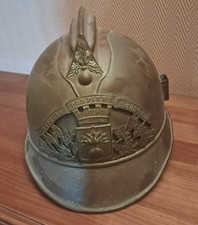 casque  de  pompier 1895 de ROSTEIG Bas RHIN  67 ( SAVERNE )